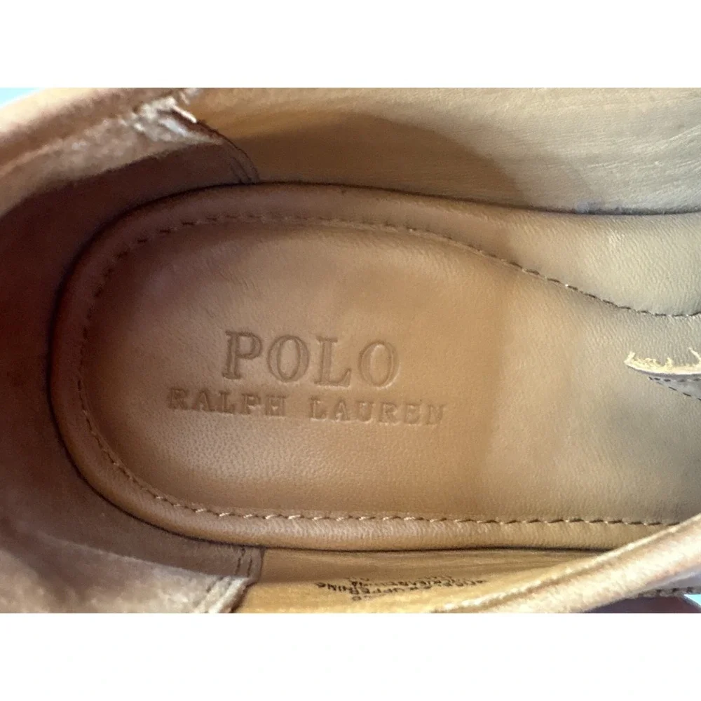 Polo Ralph‎ Lauren dress shoes Men's size 9.5 brown leather